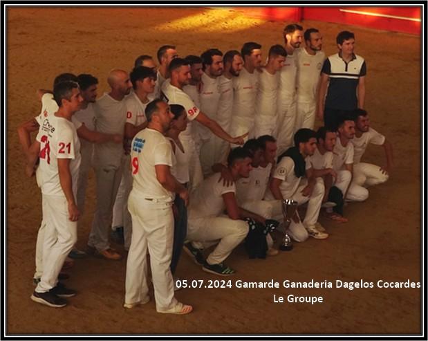 05 07 2024 gamarde ganaderia dagelos concours de cocardes le groupe