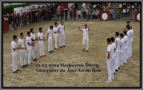 12 05 2024 hasparren ganaderia deyris concours de cocardes vainqueur kevin bois