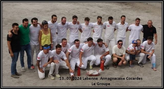 13 07 2024 labenne ganaderia armagnacaise concours de cocardes le groupe