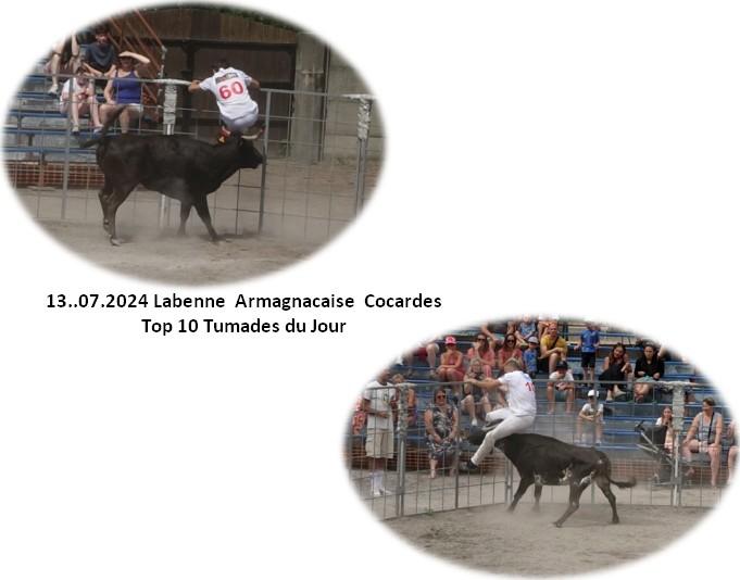 13 07 2024 labenne ganaderia armagnacaise les raseteurs concours de cocardes top 10