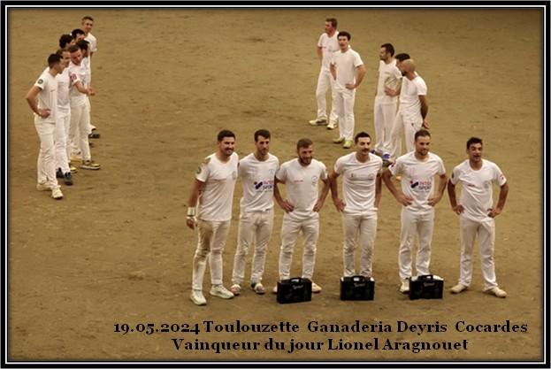 19 05 2024 toulouzette ganaderia deyris concours cocardes vainqueur lionel aragnouet