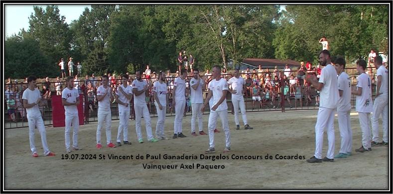 19 07 2024 st vincent de paul ganaderia dargelos concours de cocardes vaiinqueur axel paquero