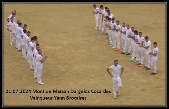 21 07 2024 mont de marsan ganaderia dargelos concours cocardes vainqueur yann brocaires