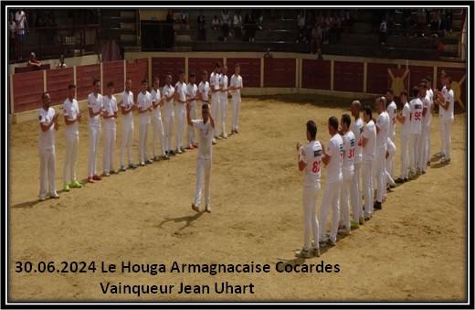 30 06 2024 le houga ganaderia armagnacaise concours de cocardes vainqueur jean uhart 1